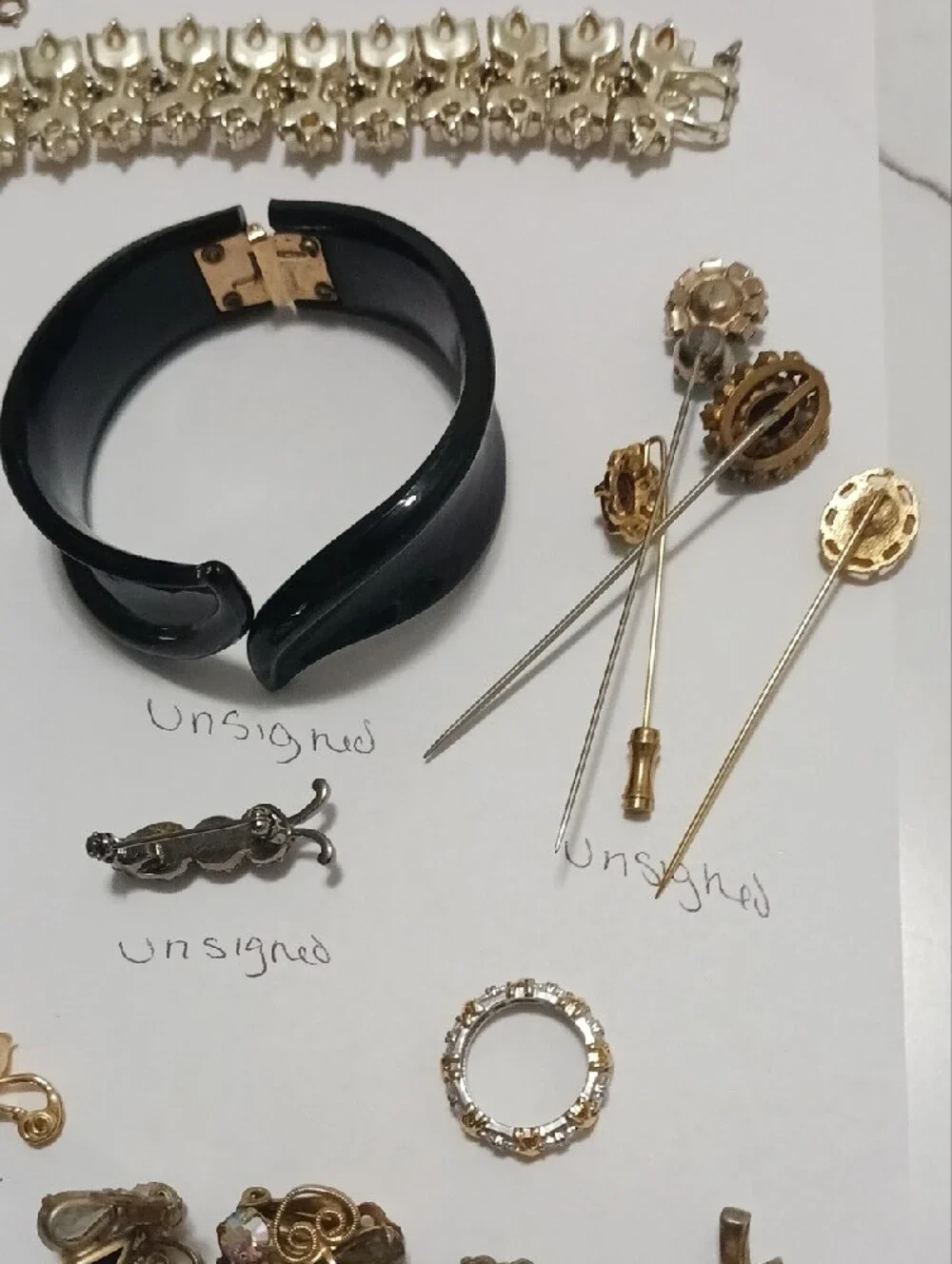 Vintage To Now Jewelry. Jade 14k Post Earrings, Sterling Silver, Trifari & More